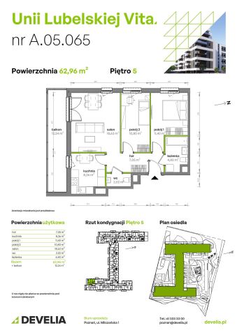 Mieszkanie 3-pokojowe Poznań Starołęka, ul. Unii Lubelskiej. Zdjęcie 7