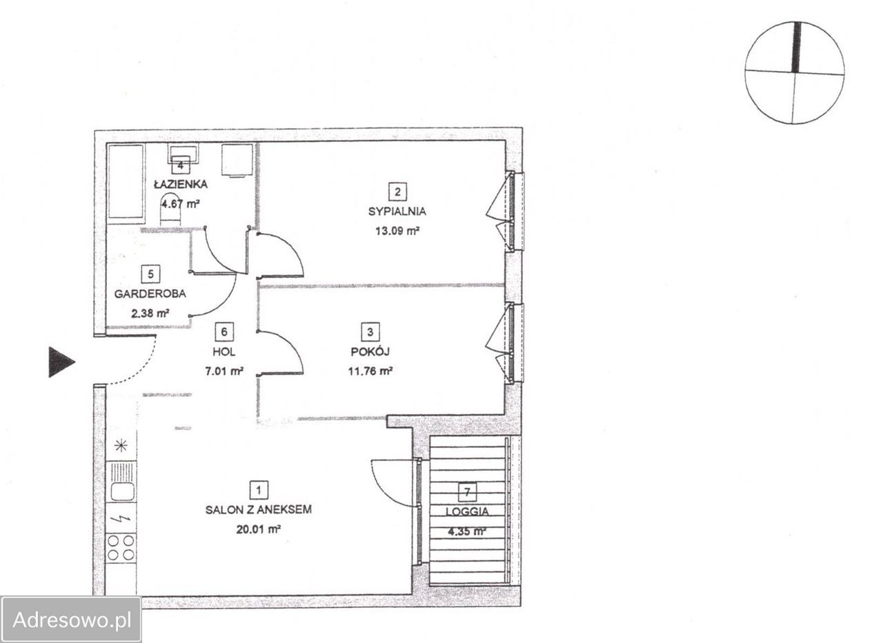 Mieszkanie 3-pokojowe Warszawa Targówek, ul. Miedza. Zdjęcie 7