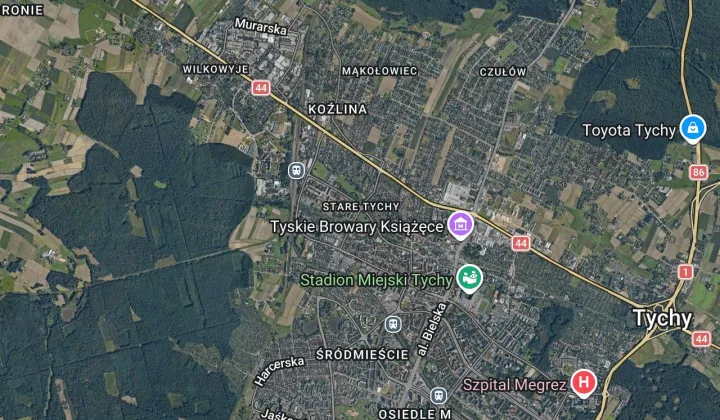 Działka rod Tychy, ul. Biskupa Burschego