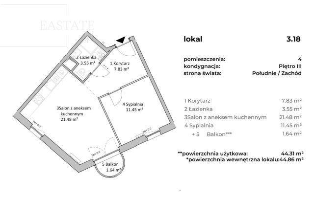 Mieszkanie 2-pokojowe Warszawa Wola, ul. Ignacego Prądzyńskiego. Zdjęcie 7