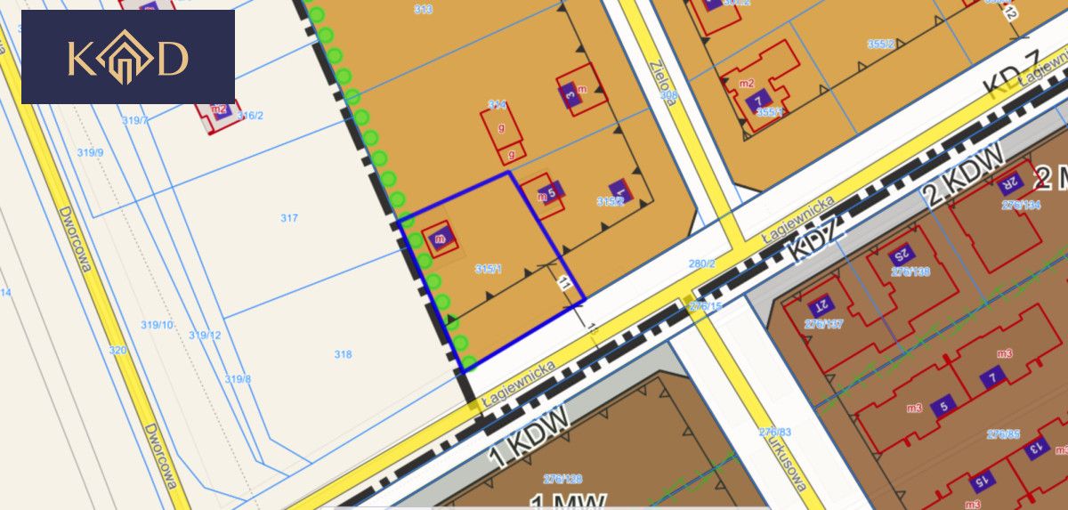 Działka inwestycyjna Złotniki, ul. Łagiewnicka. Zdjęcie 1