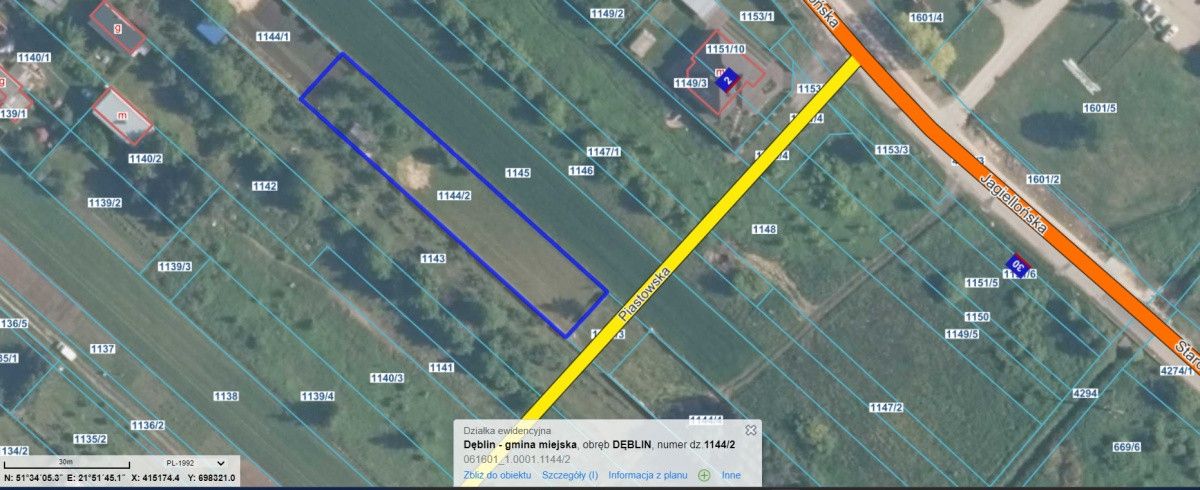 Działka budowlana Dęblin, ul. Piastowska. Zdjęcie 2