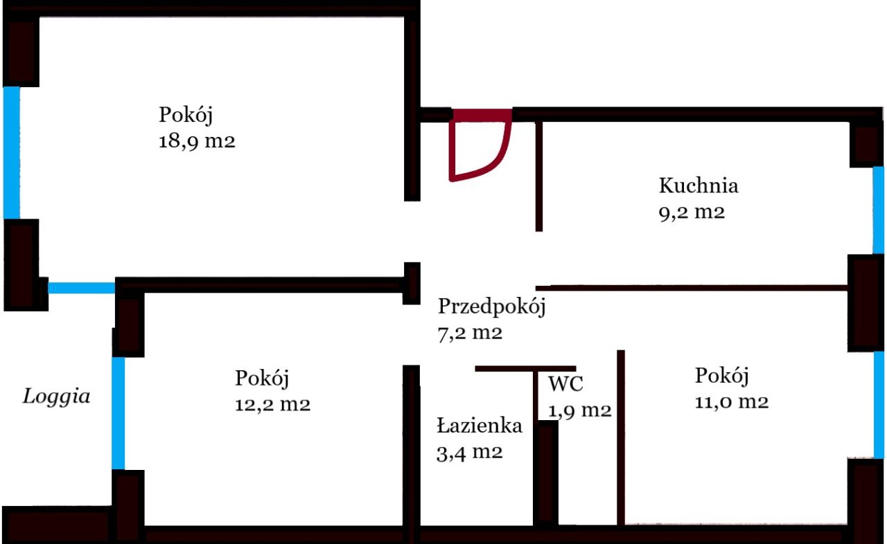 Mieszkanie 3-pokojowe Września Centrum, ul. Legii Wrzesińskiej. Zdjęcie 7
