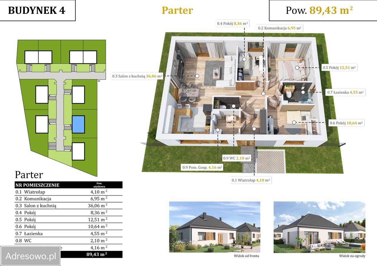 dom wolnostojący, 3 pokoje Dobroszów Oleśnicki, ul. Grecka. Zdjęcie 4