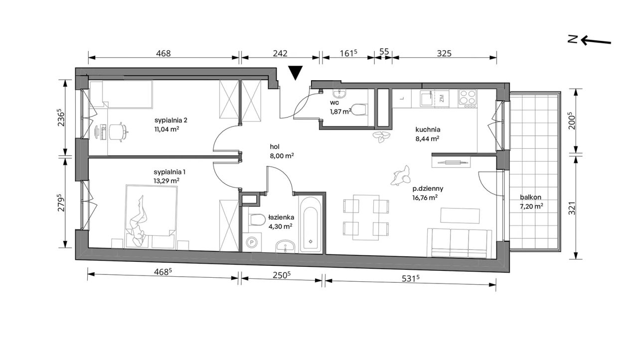 Mieszkanie 3-pokojowe Warszawa Włochy, ul. Trzcinowa. Zdjęcie 7