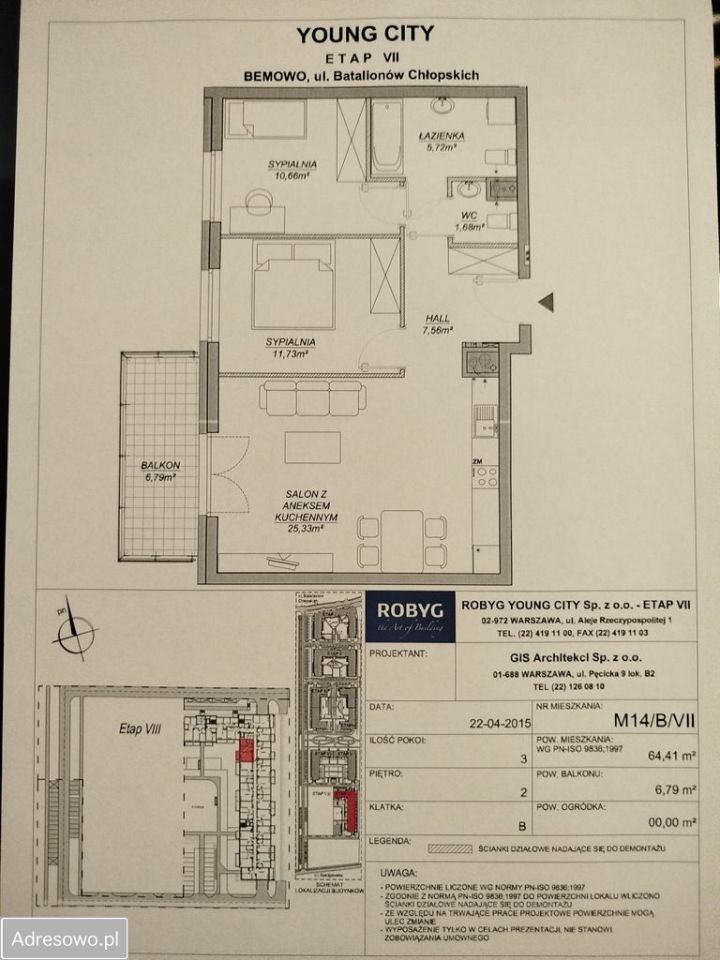 Mieszkanie 3-pokojowe Warszawa Bemowo, ul. Szeligowska. Zdjęcie 20