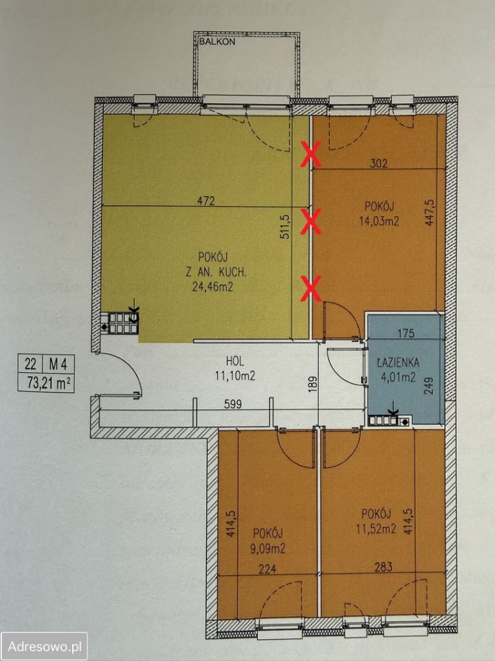 Mieszkanie 4-pokojowe Grodzisk Mazowiecki, ul. Bałtycka. Zdjęcie 20