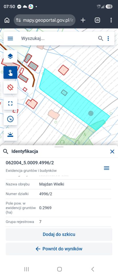 Działka rolna Majdan Wielki Borki, ul. Borki. Zdjęcie 2