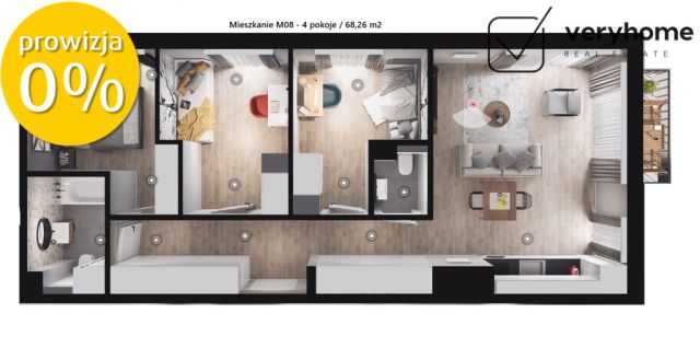 Mieszkanie 4-pokojowe Kraków Prądnik Biały, ul. Zygmunta Glogera. Zdjęcie 10