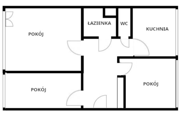 Mieszkanie 3-pokojowe Legnica Centrum, ul. Gwiezdna. Zdjęcie 1