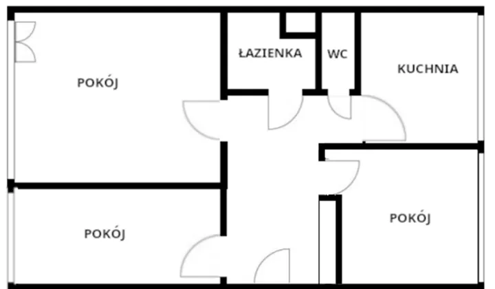 Mieszkanie 3-pokojowe Legnica Centrum, ul. Gwiezdna