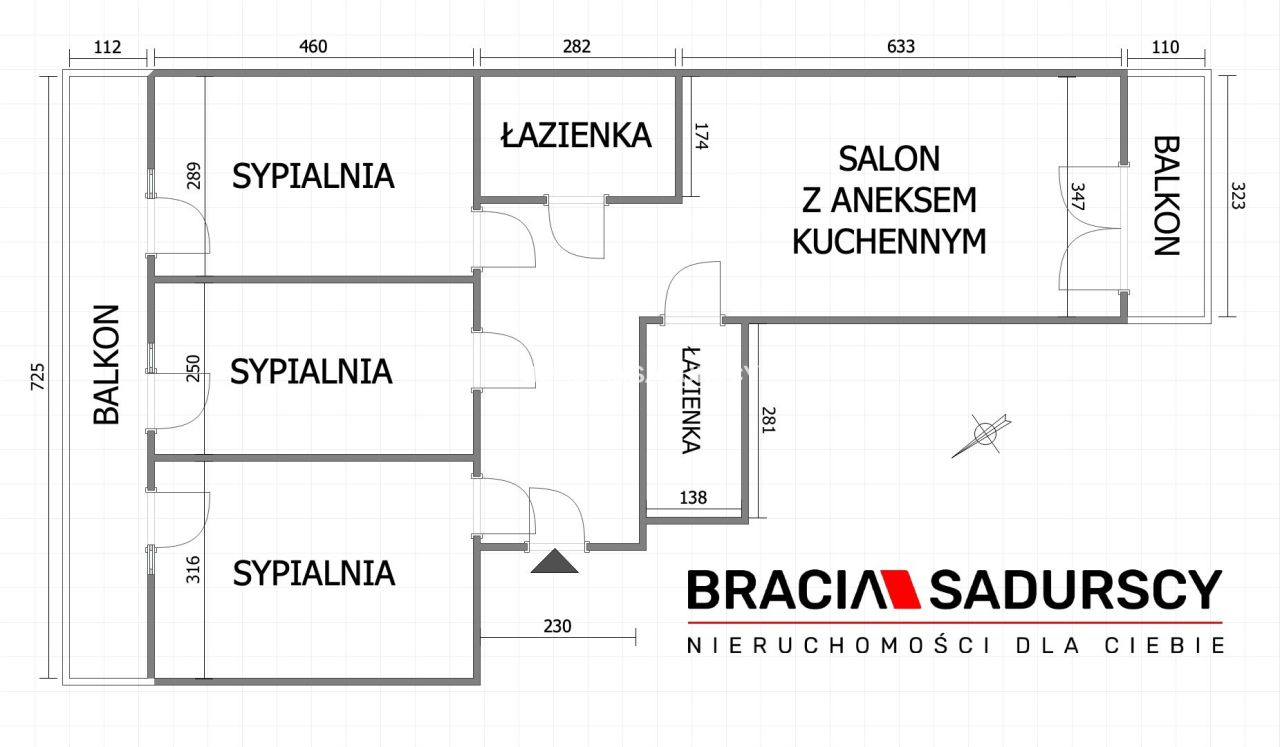 Mieszkanie 4-pokojowe Kraków, ul. bpa Albina Małysiaka. Zdjęcie 23