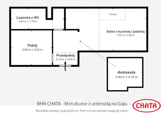 Mieszkanie 3-pokojowe Wrocław Gaj, ul. Czerniawska. Zdjęcie 19