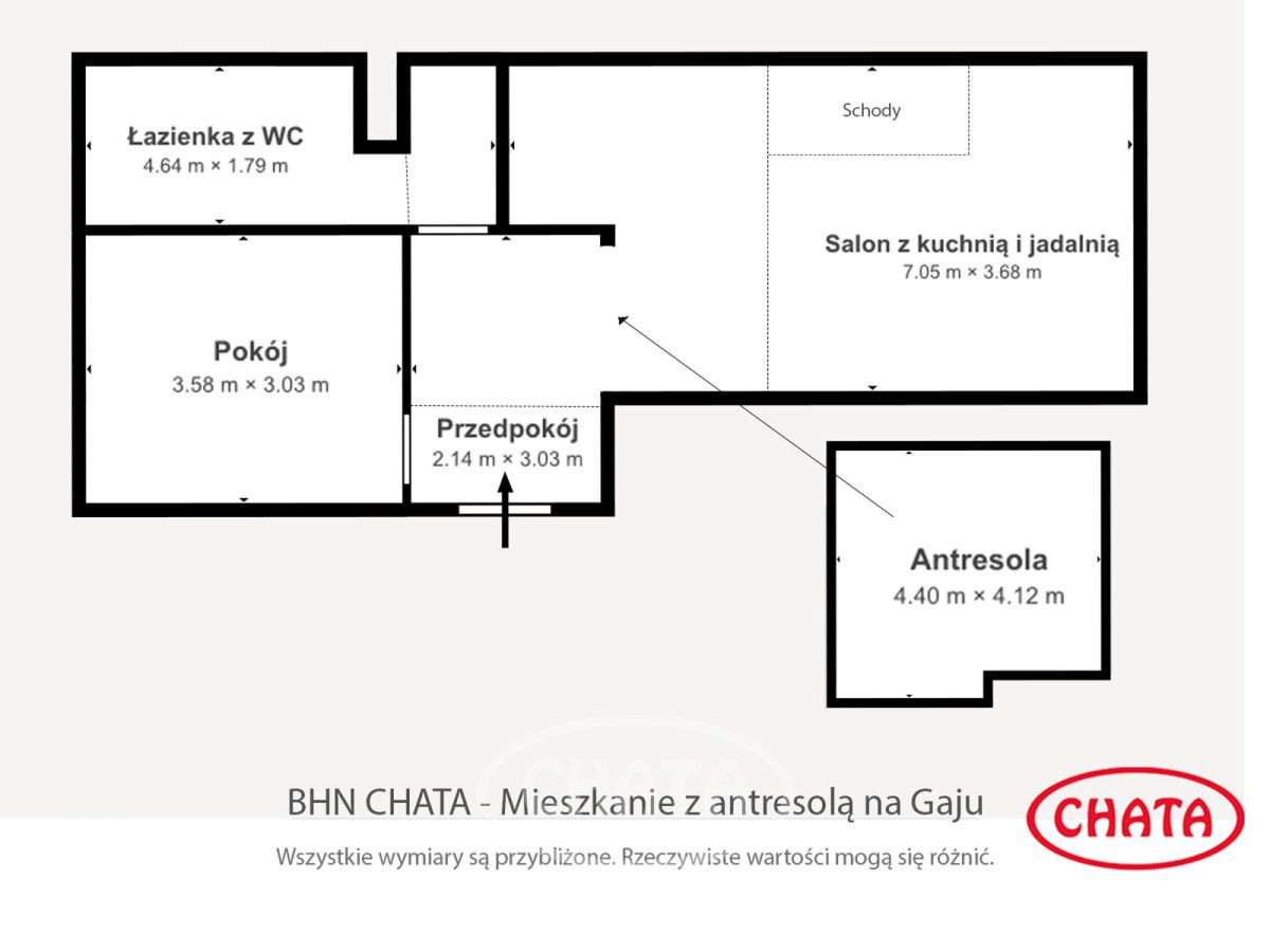 Mieszkanie 3-pokojowe Wrocław Gaj, ul. Czerniawska. Zdjęcie 19