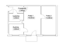 Mieszkanie 2-pokojowe Zgierz, ul. Konstantego Ildefonsa Gałczyńskiego. Zdjęcie 1