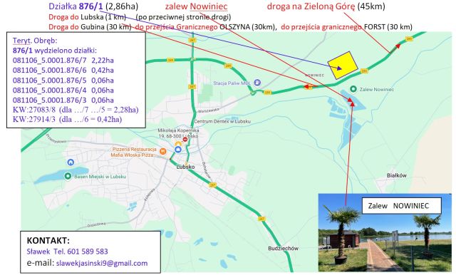 Działka inwestycyjna Lubsko, Lubsko - Nowiniec. Zdjęcie 1