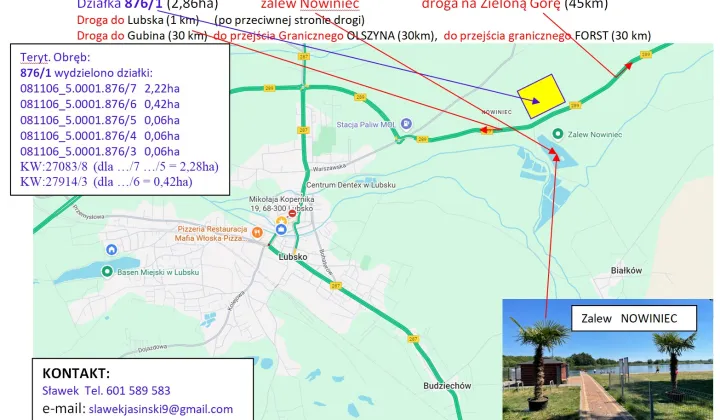 Działka inwestycyjna Białków