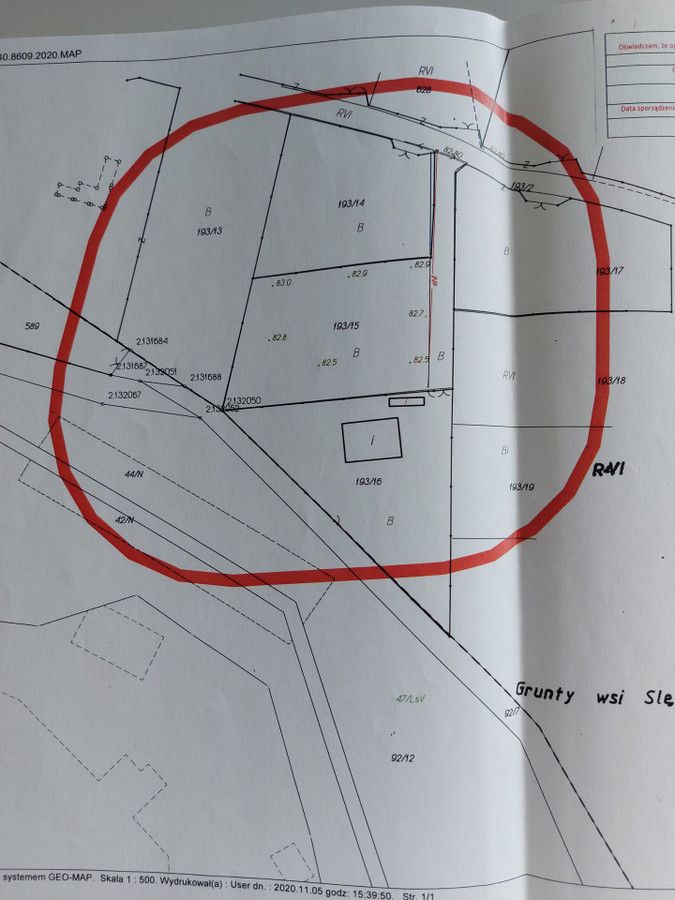 Działka budowlana Ślężany. Zdjęcie 4