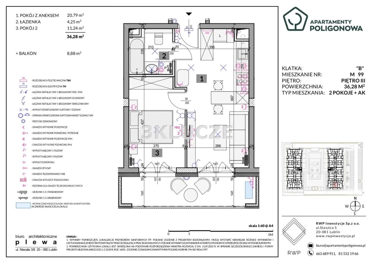 Mieszkanie 2-pokojowe Lublin Sławin. Zdjęcie 2