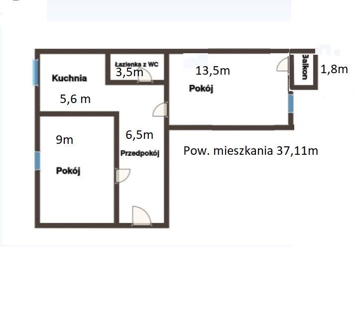 Mieszkanie 2-pokojowe Ustka, ul. Legionów. Zdjęcie 2