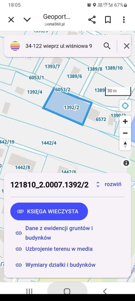 Działka budowlana Wieprz