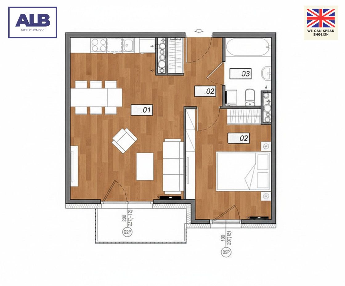 Mieszkanie 2-pokojowe Gdańsk Łostowice. Zdjęcie 3
