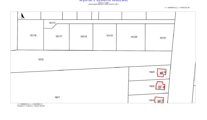 Działka budowlana Księginice, ul. Sułowska