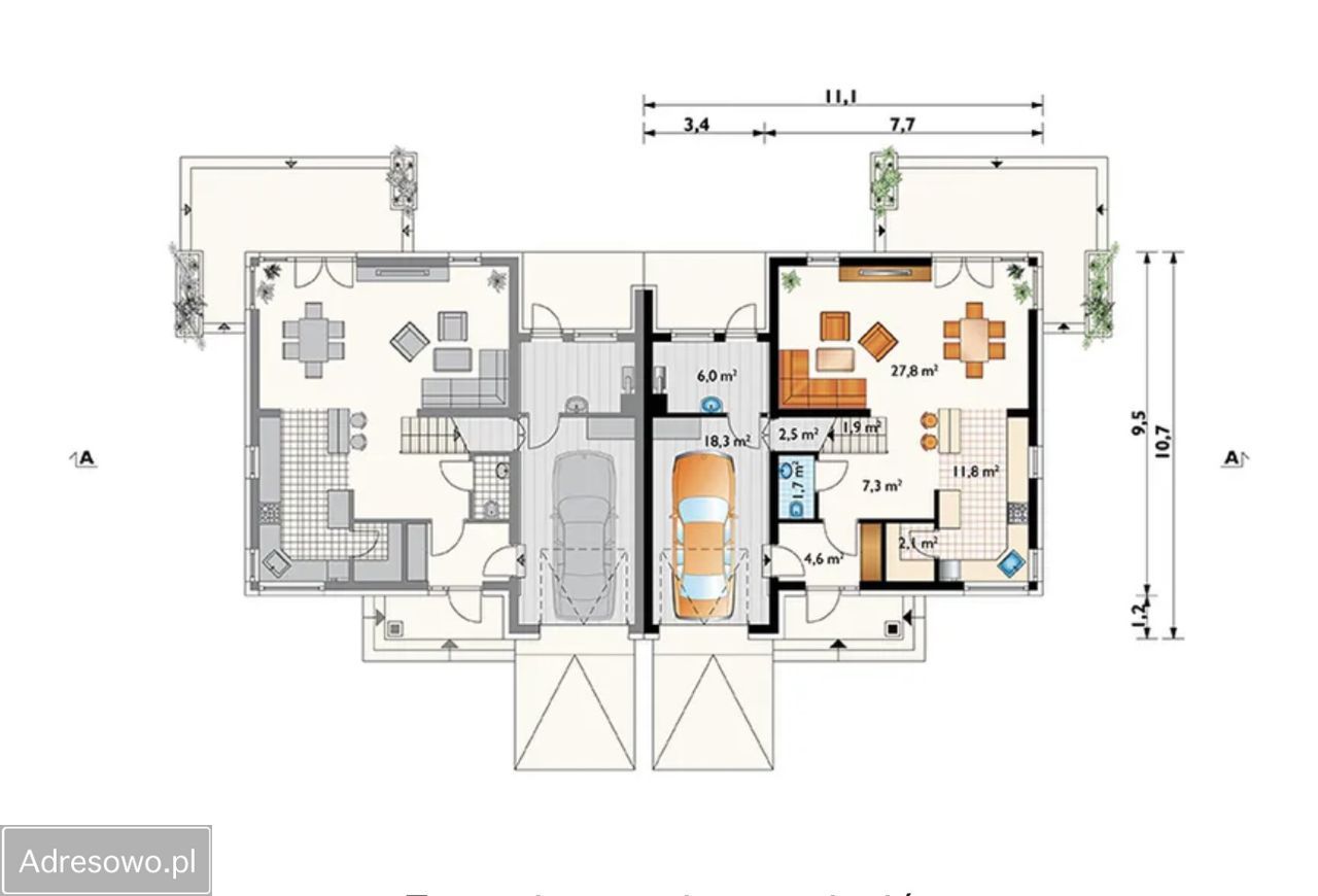 bliźniak, 7 pokoi Wiązowna, ul. Gołębia. Zdjęcie 6