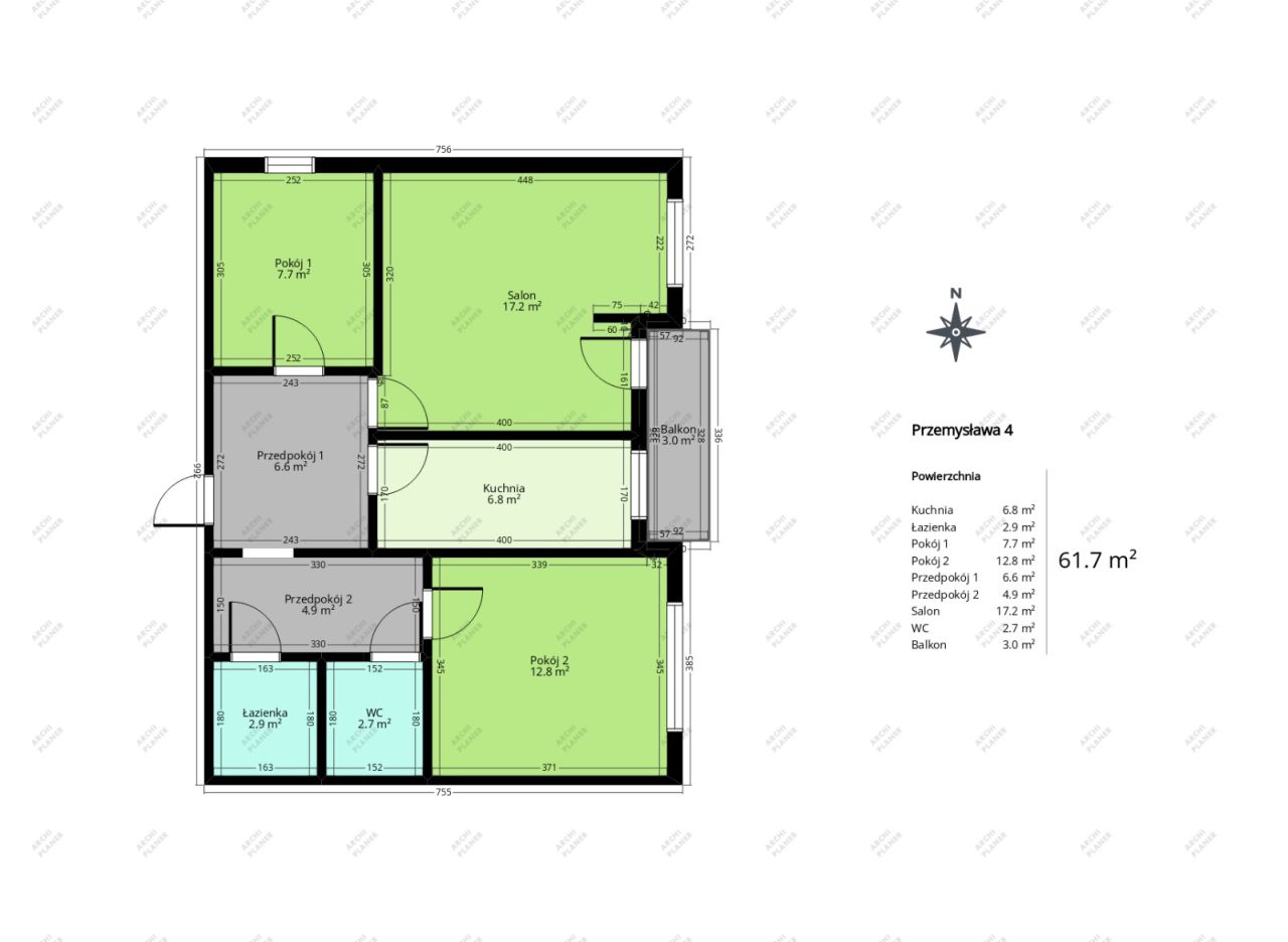 Mieszkanie 4-pokojowe Wodzisław Śląski, ul. Przemysława. Zdjęcie 9