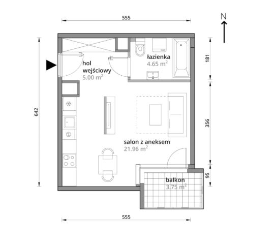 Mieszkanie 1-pokojowe Warszawa Praga-Południe, ul. Podskarbińska. Zdjęcie 3