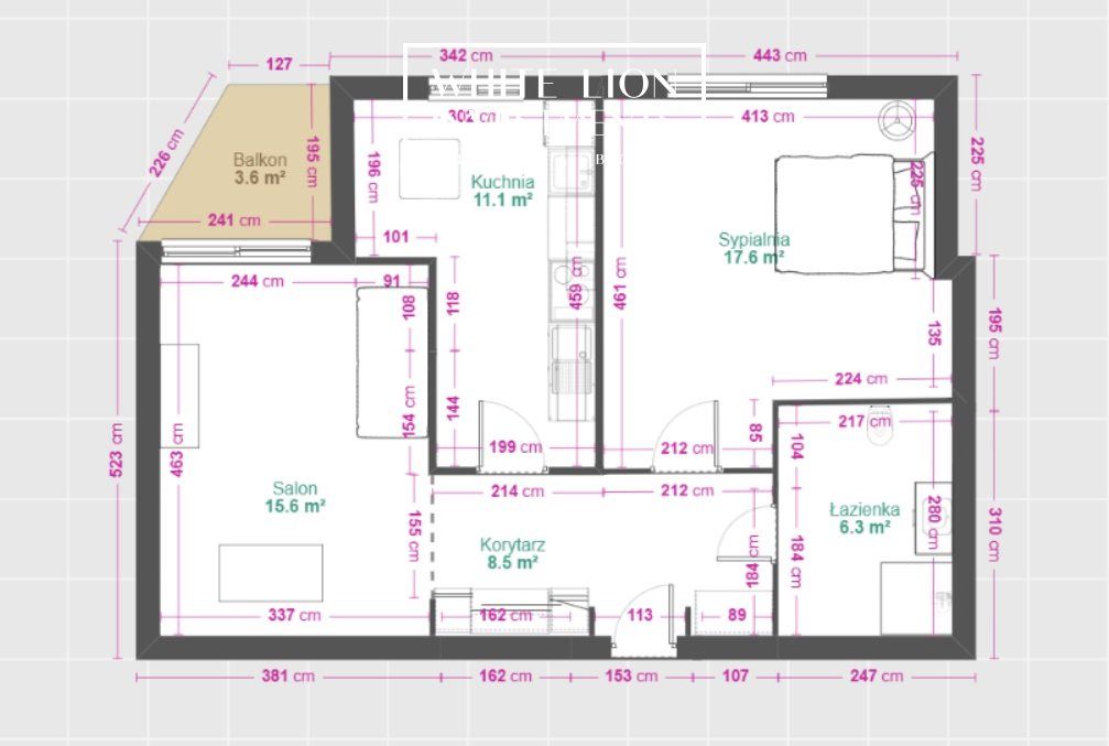 Mieszkanie 2-pokojowe Warszawa Mokotów, ul. Jana III Sobieskiego. Zdjęcie 17