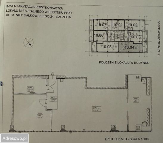 Mieszkanie 2-pokojowe Szczecin Centrum, ul. Mieczysława Niedziałkowskiego. Zdjęcie 1