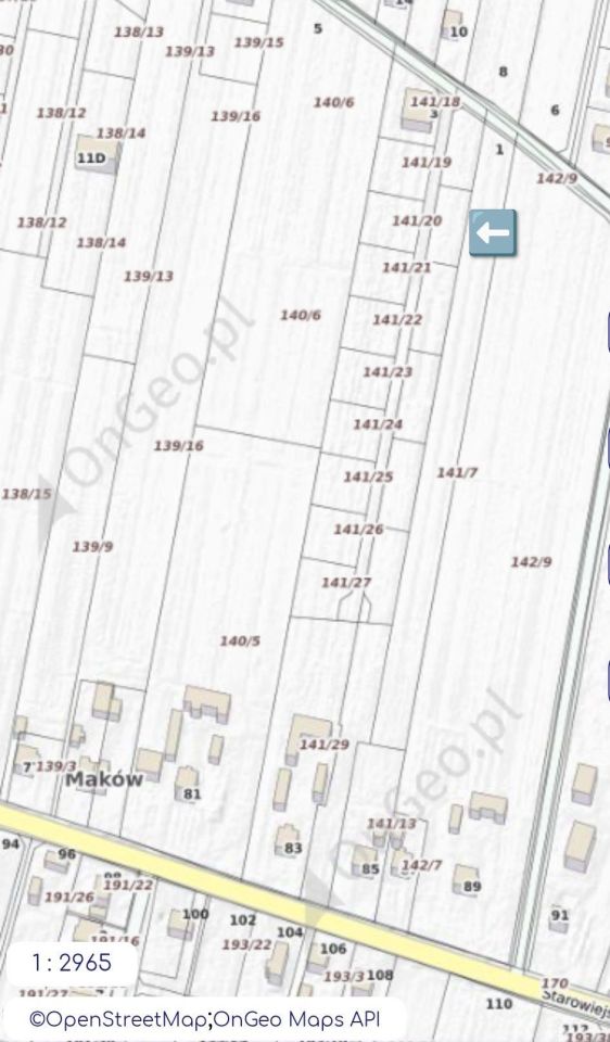 Działka budowlana Maków. Zdjęcie 1