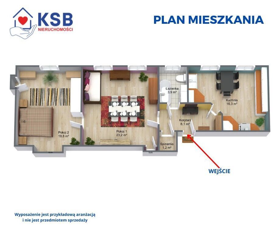 Mieszkanie 2-pokojowe Ostrowiec Świętokrzyski, ul. Stanisława Staszica. Zdjęcie 17