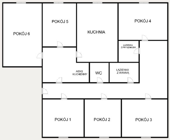 Pokój 6-pokojowe Kraków, ul. Mazowiecka. Zdjęcie 11