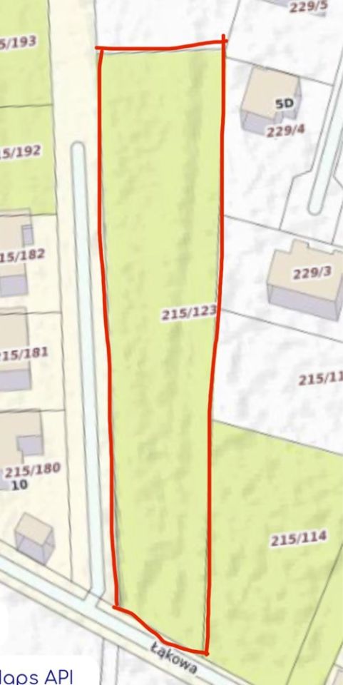 Działka inwestycyjna Załom, ul. Łąkowa