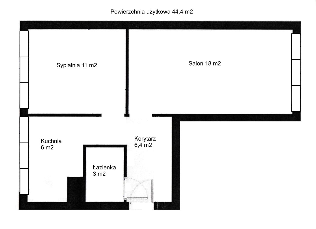 Mieszkanie 2-pokojowe Łódź Bałuty, ul. Turoszowska. Zdjęcie 6