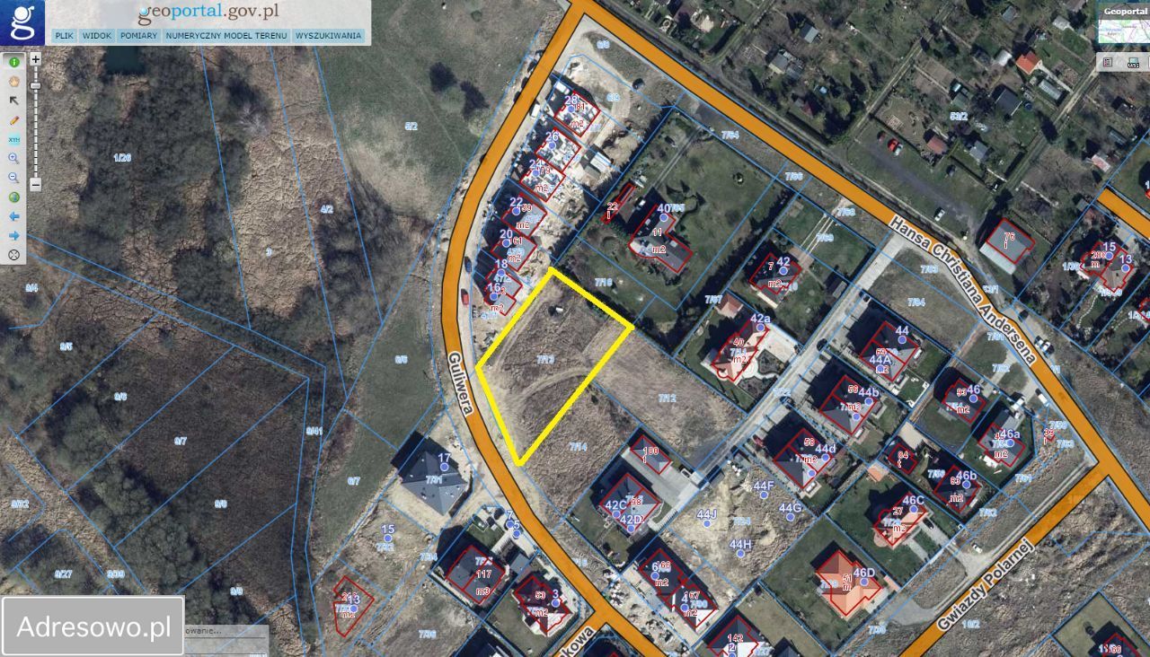 Działka budowlana Szczecin Warszewo, ul. Guliwera