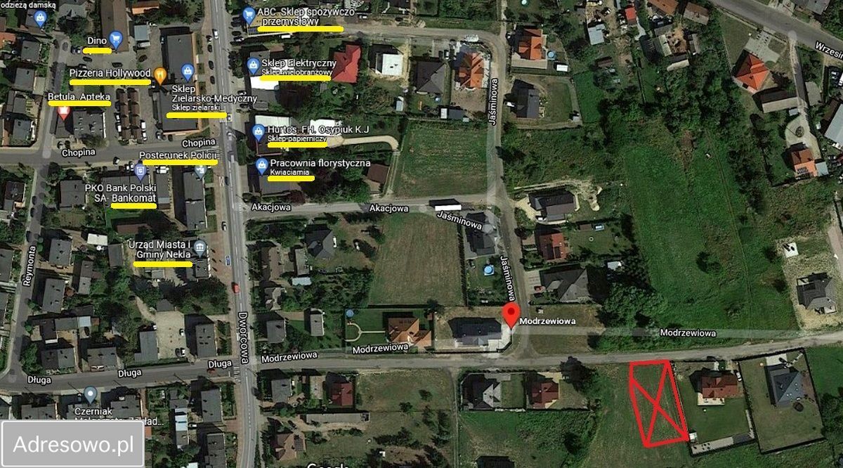 Działka budowlana Nekla, ul. Modrzewiowa. Zdjęcie 2