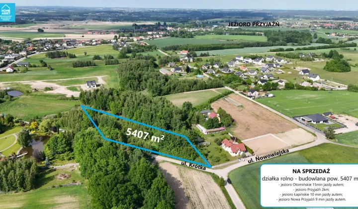 Działka budowlana Przyjaźń, ul. Krótka