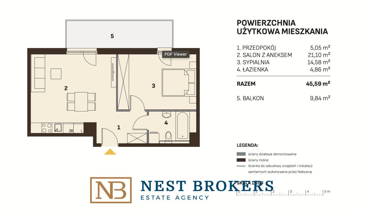 Mieszkanie 2-pokojowe Kraków Bronowice, ul. Josepha Conrada. Zdjęcie 20