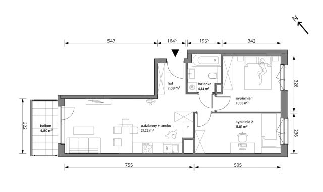 Mieszkanie 3-pokojowe Warszawa Włochy, ul. Trzcinowa. Zdjęcie 7