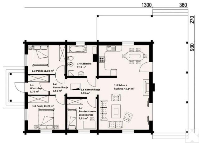 dom wolnostojący, 3 pokoje Czerwona Wola. Zdjęcie 20