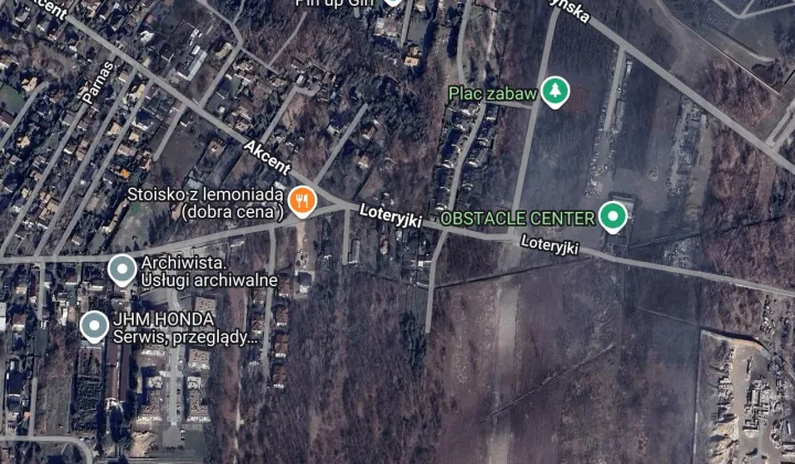 Działka budowlana Warszawa Bielany, ul. Loteryjki