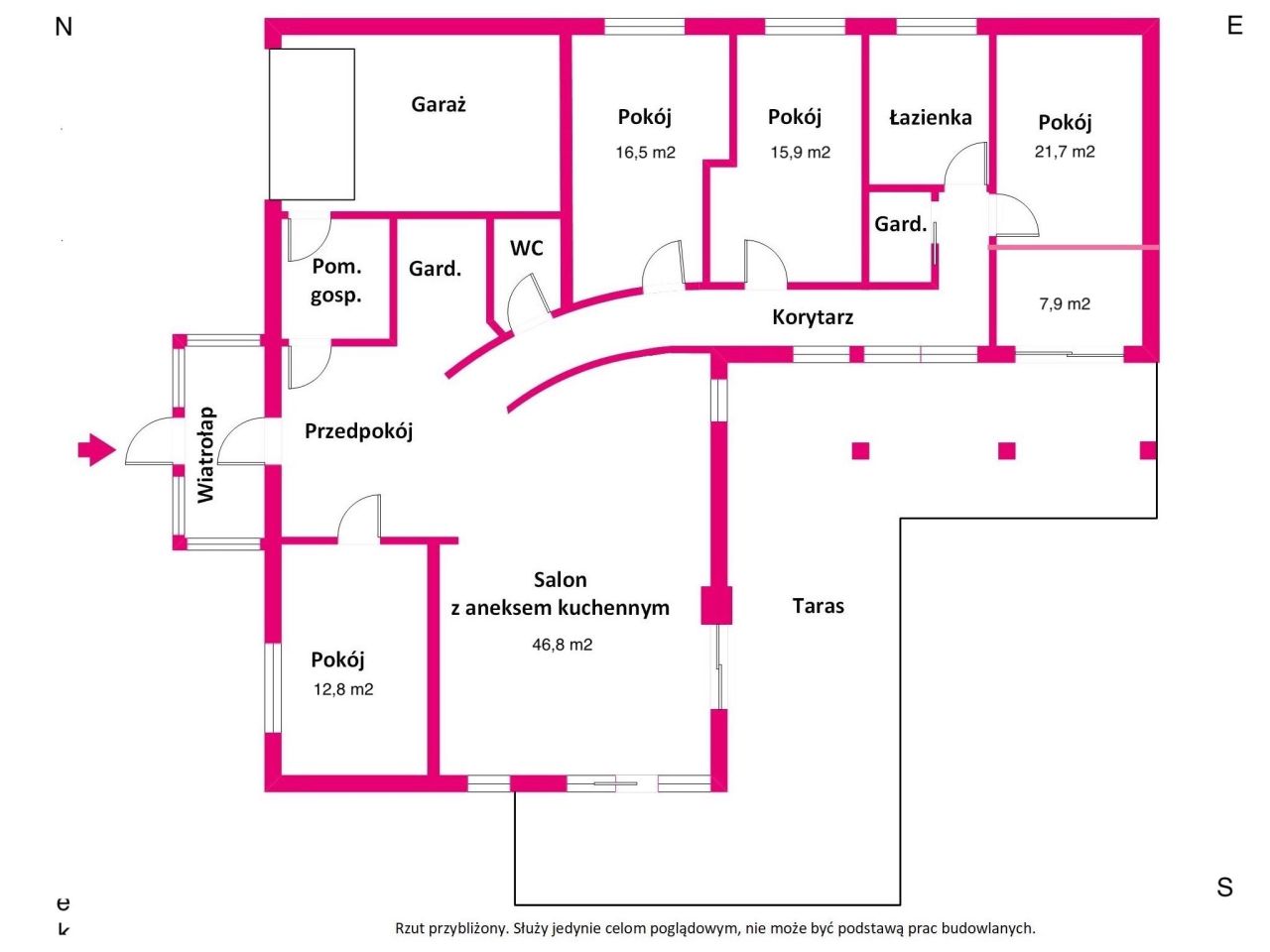 dom wolnostojący, 5 pokoi Złotokłos, ul. Słoneczna. Zdjęcie 16