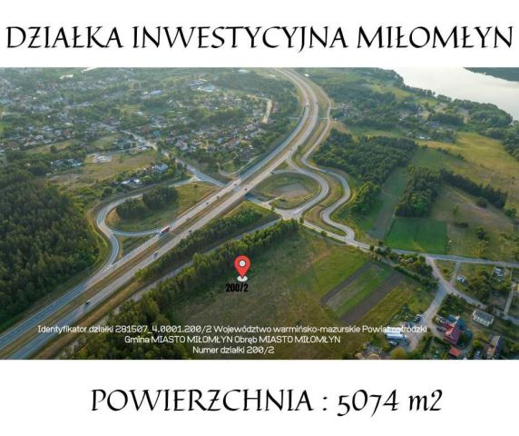 Działka inwestycyjna Miłomłyn. Zdjęcie 1