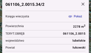 Działka rolno-budowlana Serokomla, ul. Ogrodowa