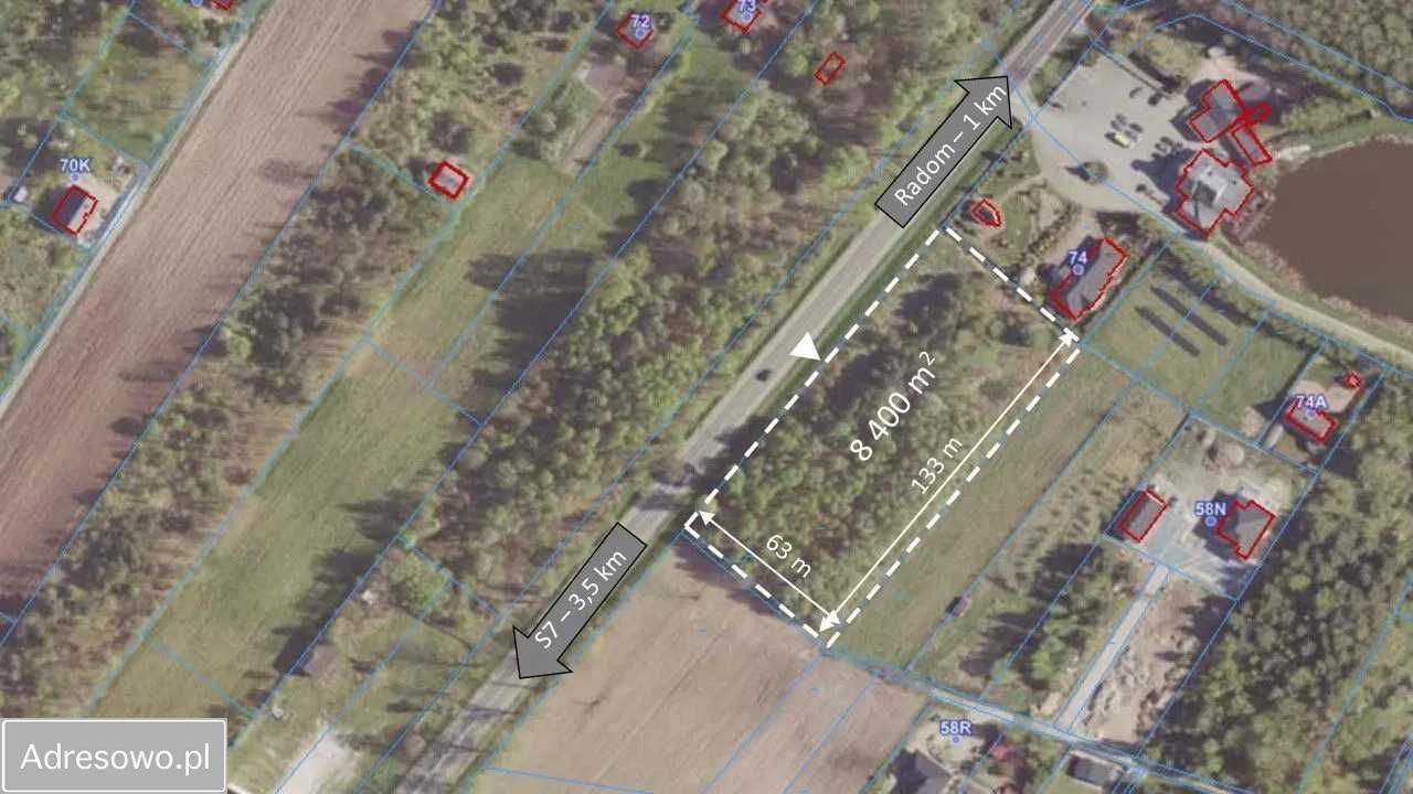 Działka inwestycyjna Radom. Zdjęcie 2