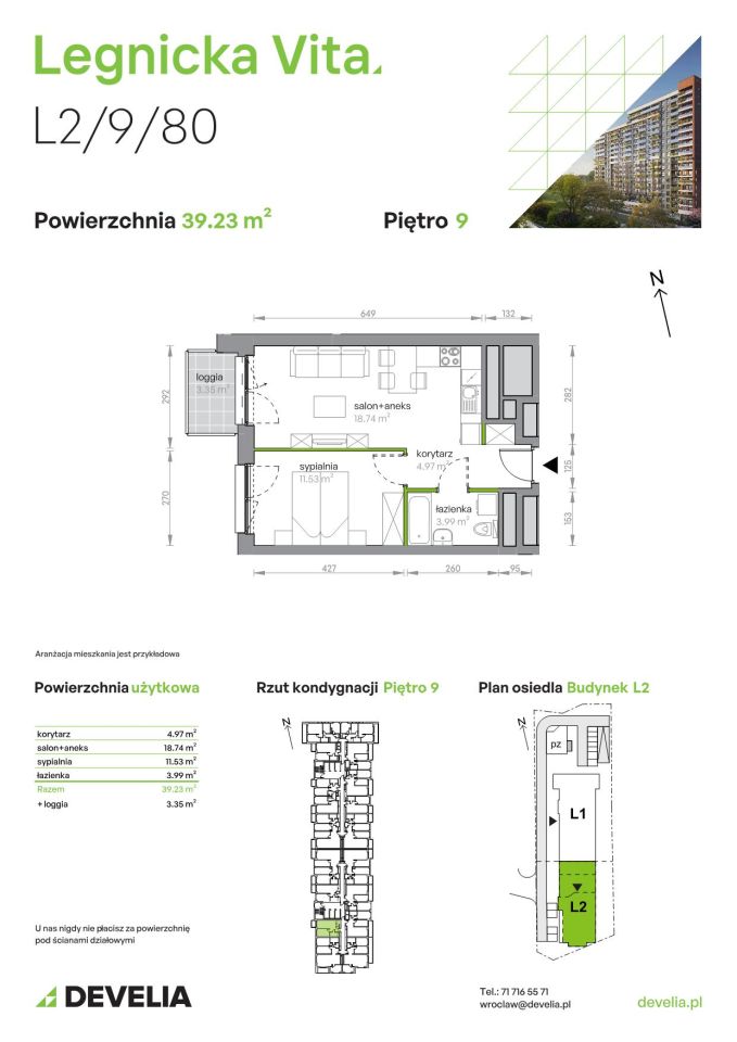 Mieszkanie 2-pokojowe Wrocław Popowice, ul. Legnicka. Zdjęcie 8