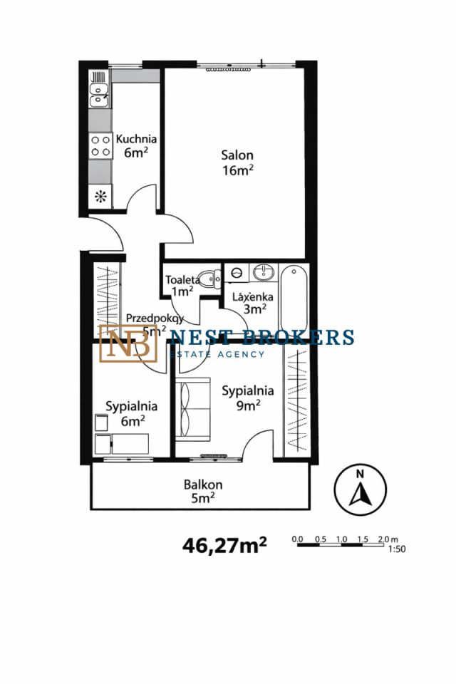 Mieszkanie 3-pokojowe Kraków Prokocim, ul. Leonida Teligi. Zdjęcie 2